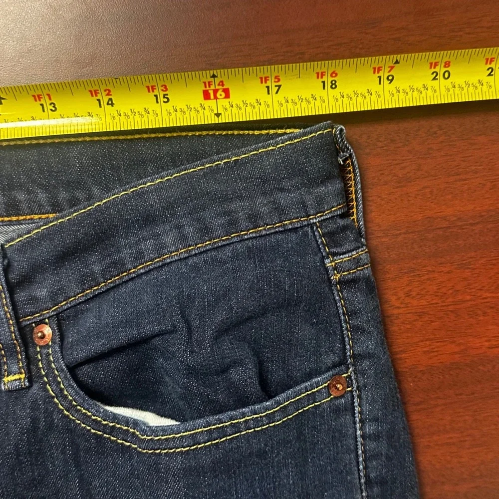 Levis 541 Athletic Taper Jeans Mens 36x30 Dark Wash Indigo Denim Blue Pants - Picture 5 of 7